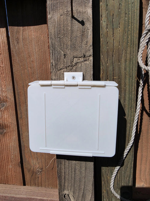 Hinged Sun Cover for Jandy ePump JEP-R Control — Screw Mount ASA Display Shield