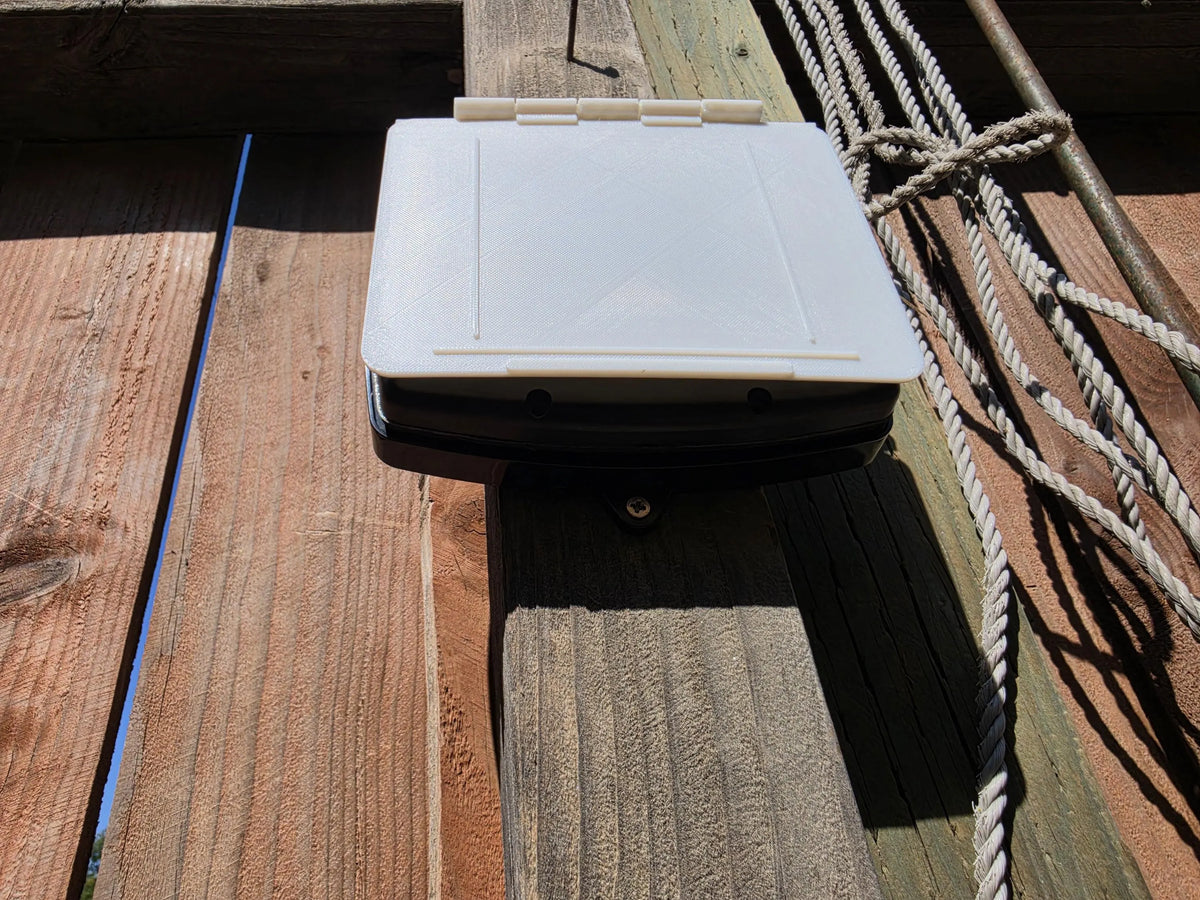 Hinged Sun Cover for Jandy ePump JEP-R Control — Screw Mount ASA Display Shield